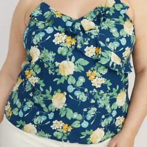 NWT Floral -Ruffled Cami